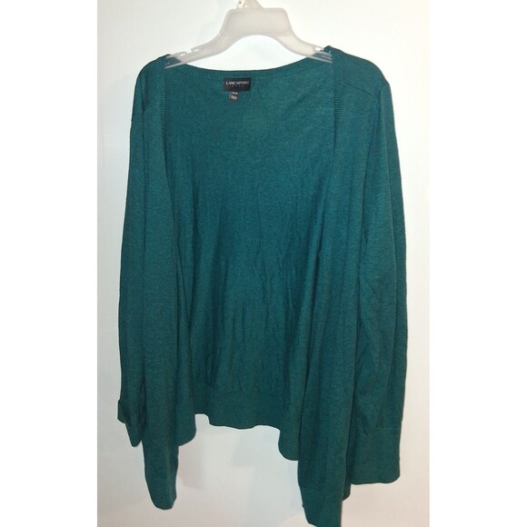 Lane Bryant Teal Long Sleeve Button Up Cardigan Sz 22/24 - Picture 1 of 2